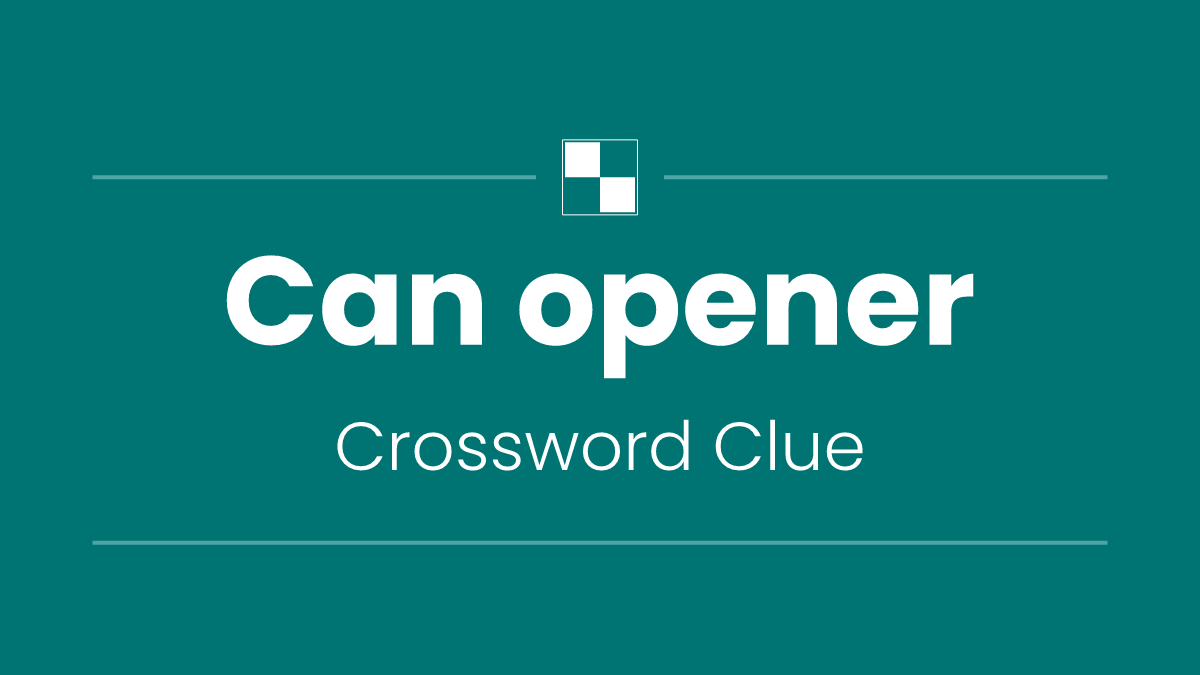 Can opener