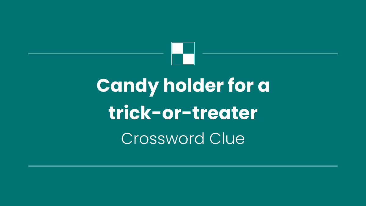 Candy holder for a trick-or-treater