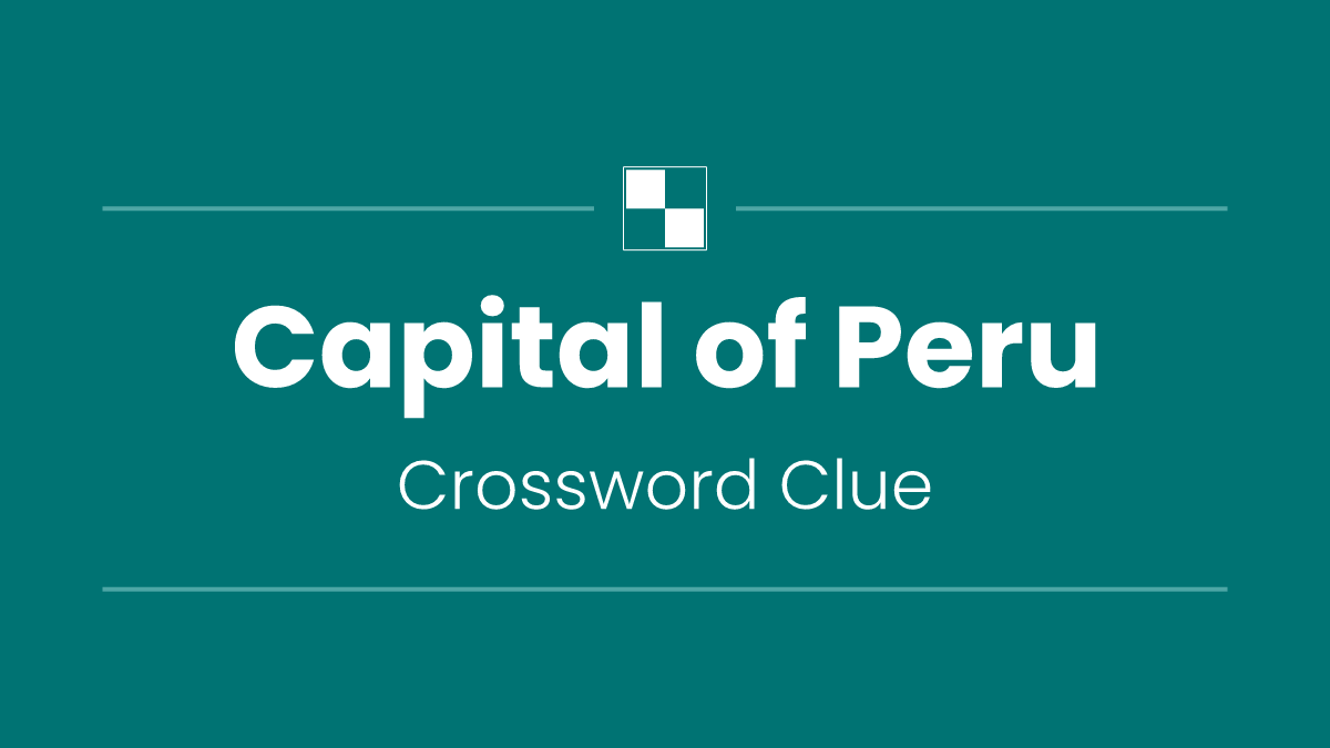 Capital of Peru