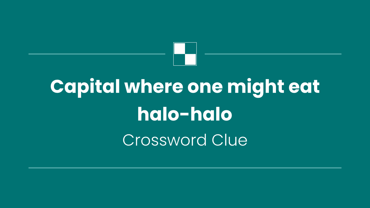 Capital where one might eat halo-halo