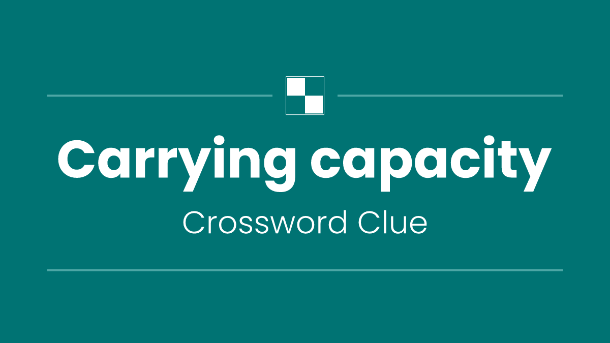 Carrying capacity