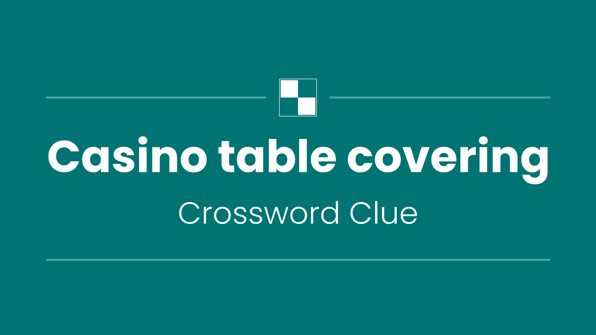 Casino table covering