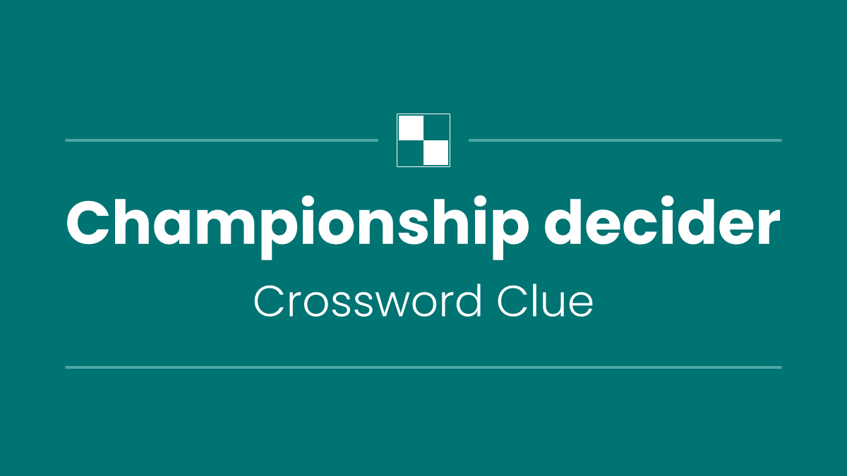 Championship decider