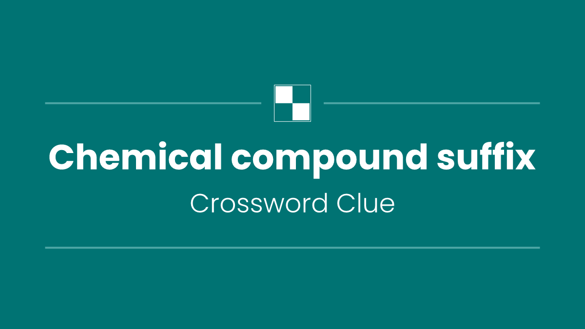 Chemical compound suffix