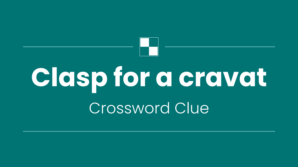 Clasp for a cravat