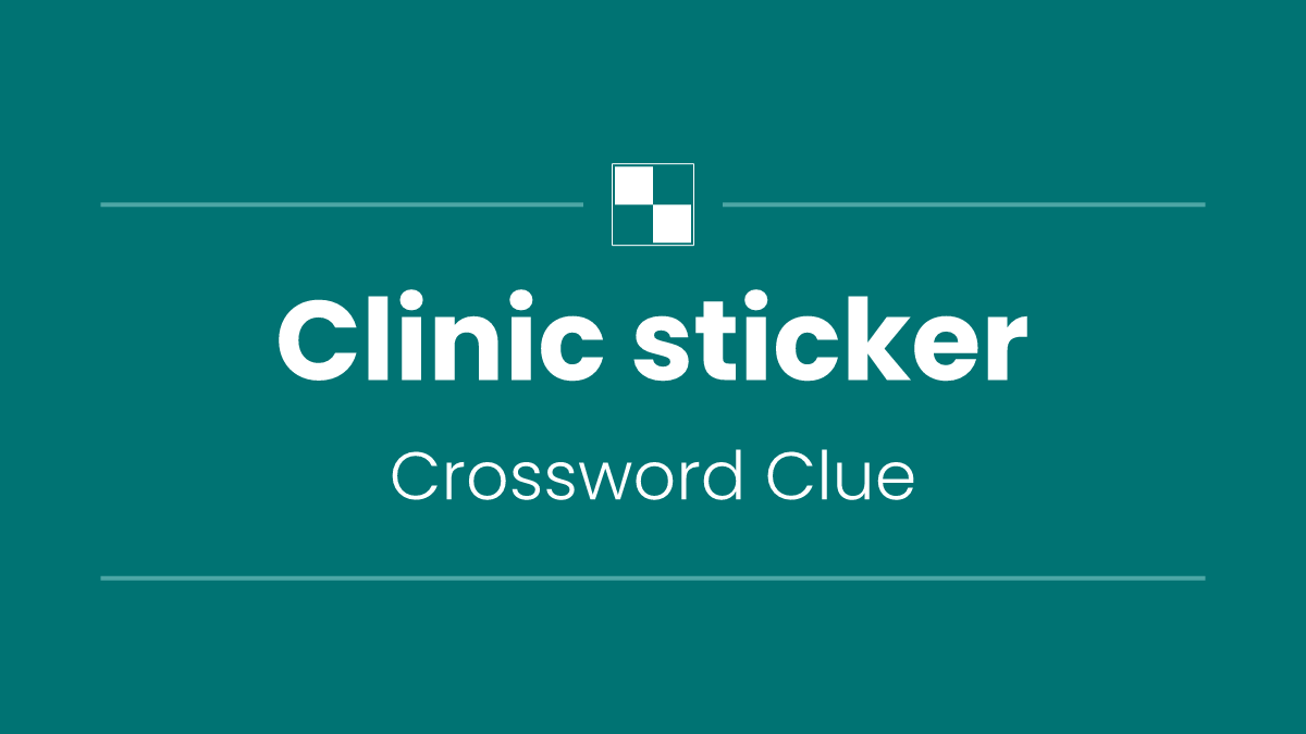 Clinic sticker