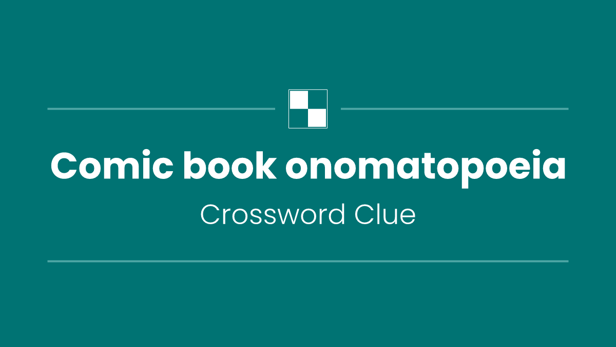 Comic book onomatopoeia