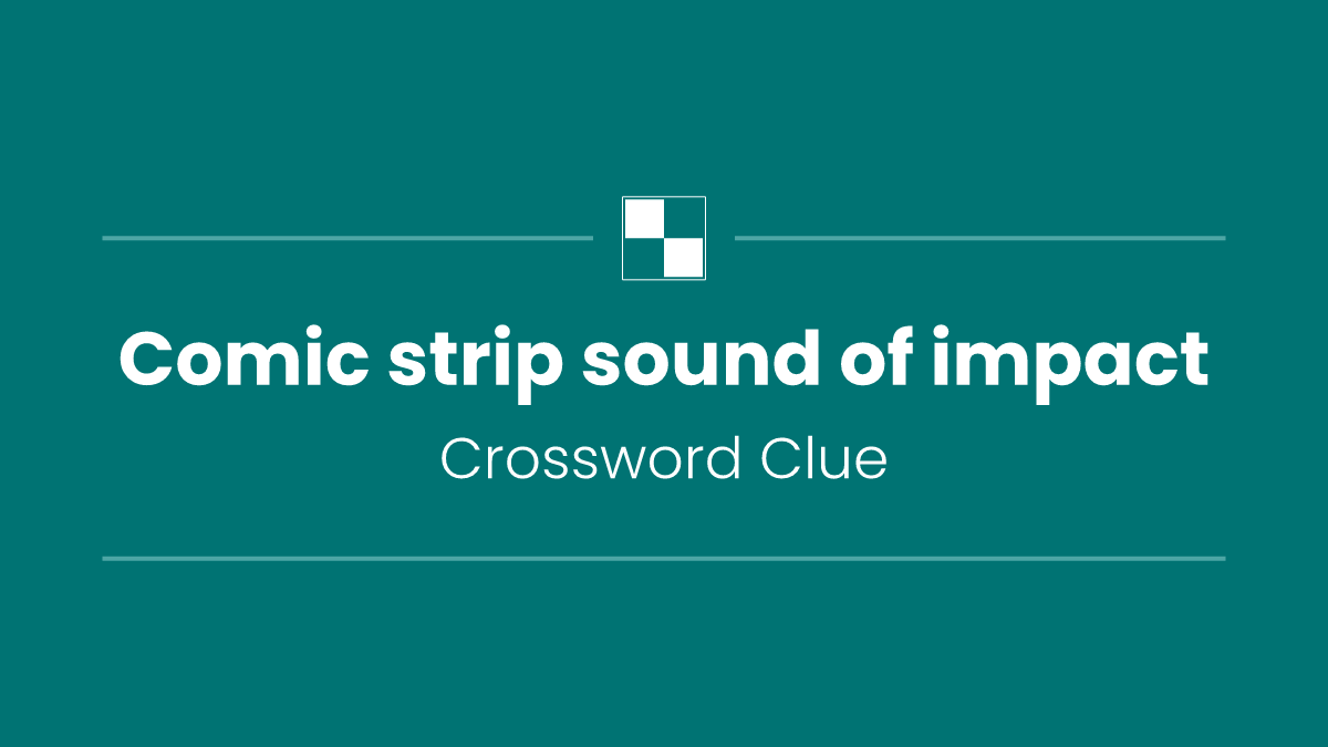 Comic strip sound of impact