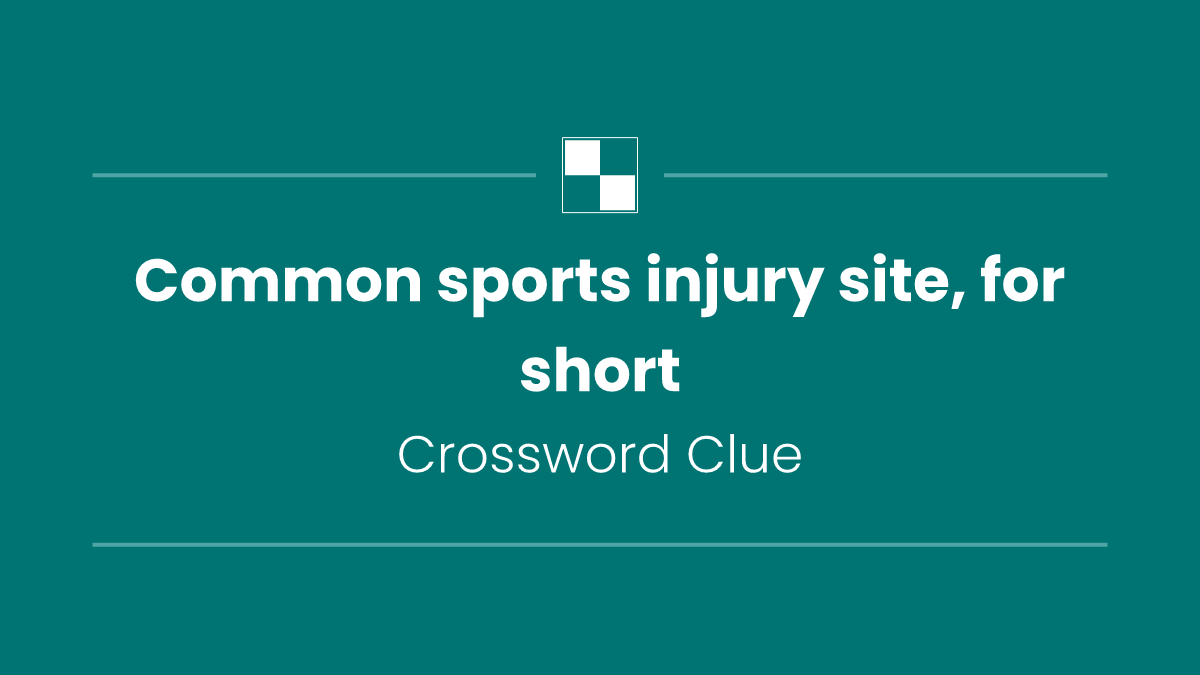 Common sports injury site, for short