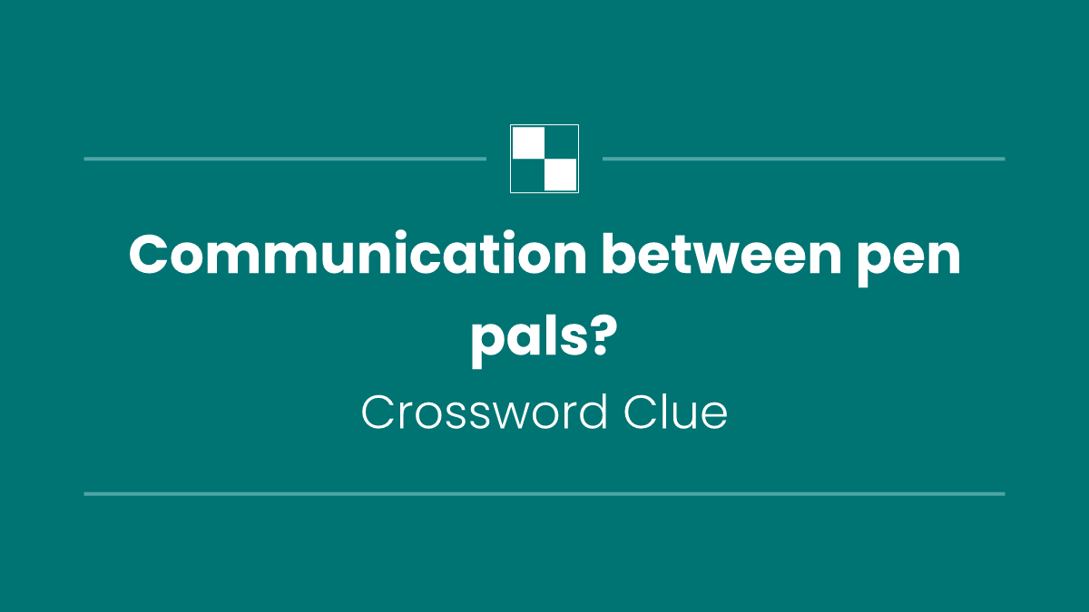 Communication between pen pals?