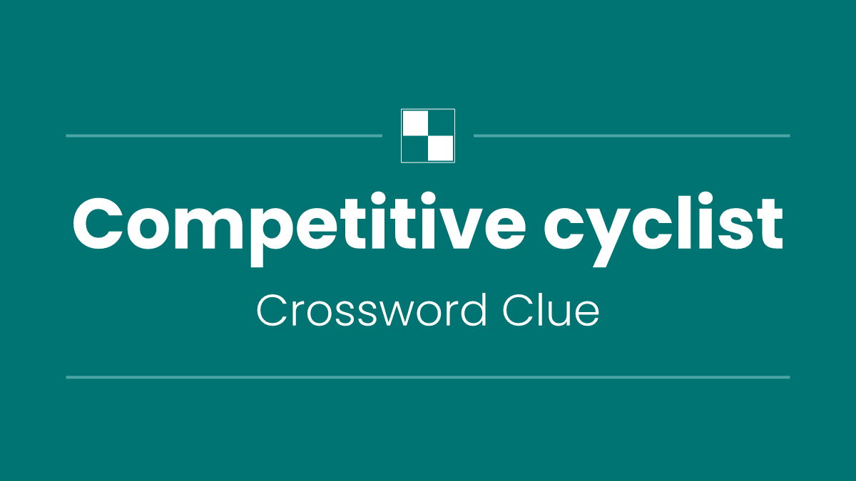 Competitive cyclist