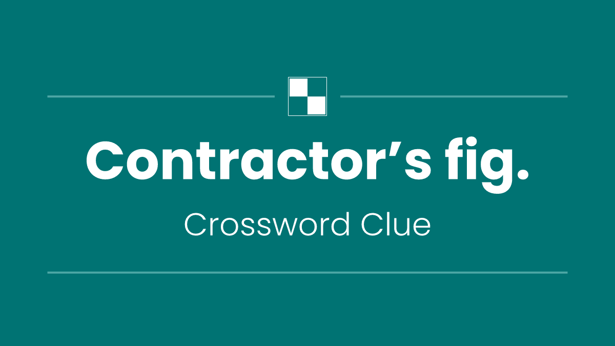 Contractor’s fig.