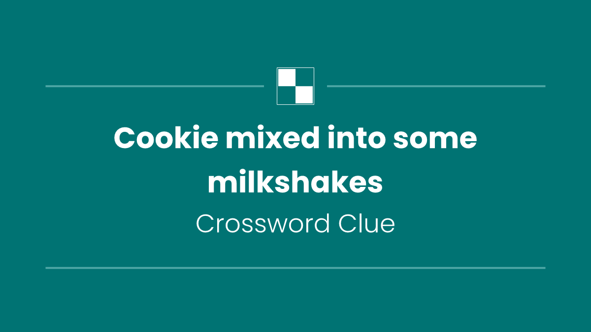 Cookie mixed into some milkshakes