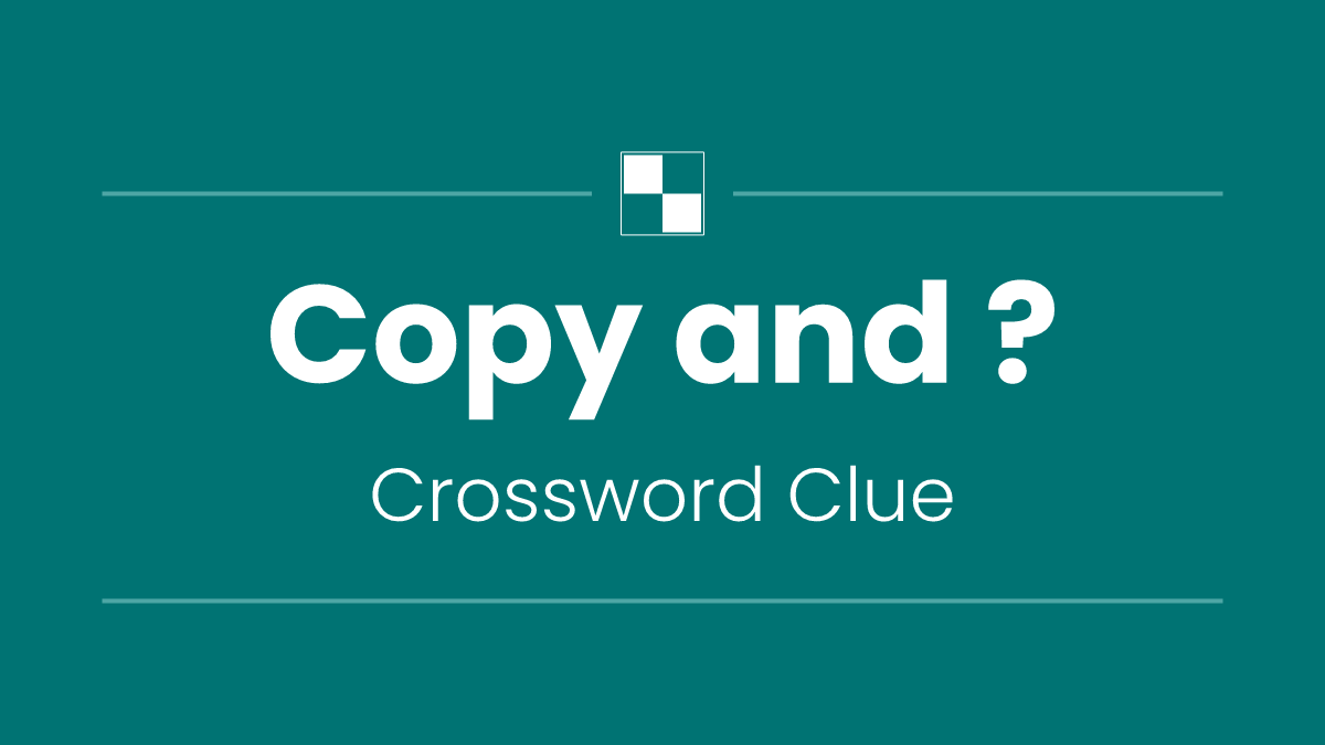 Copy and ?