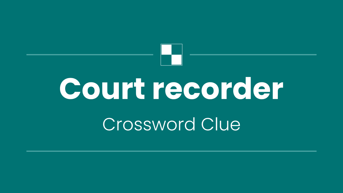 Court recorder