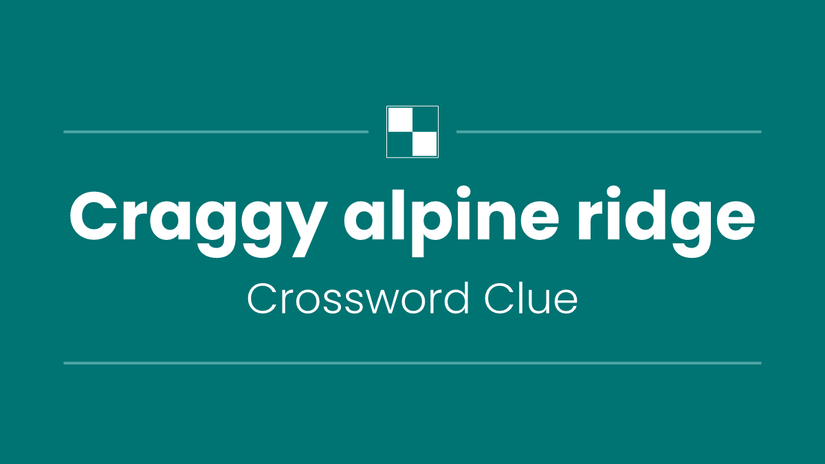 Craggy alpine ridge