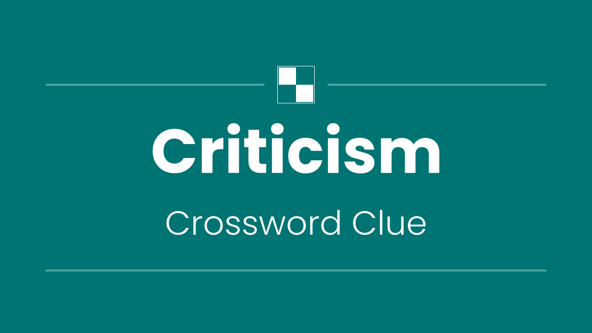Criticism
