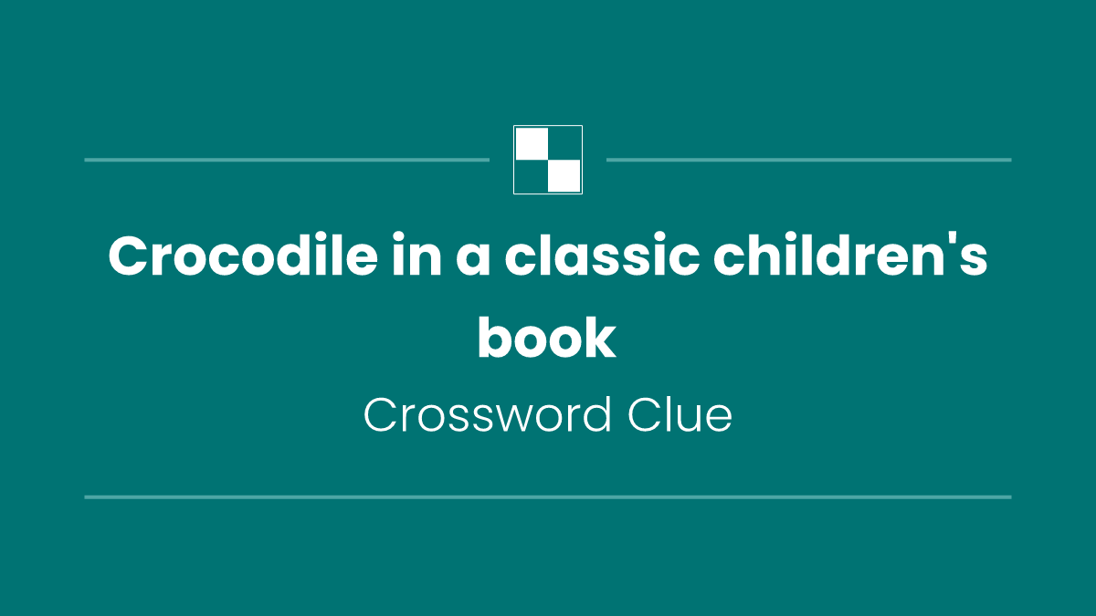 Crocodile in a classic children's book