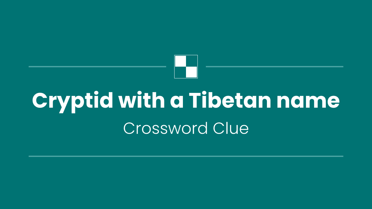 Cryptid with a Tibetan name