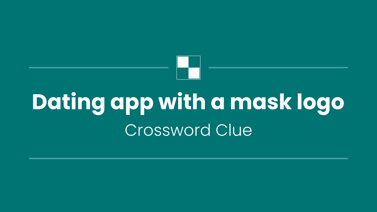 Dating app with a mask logo