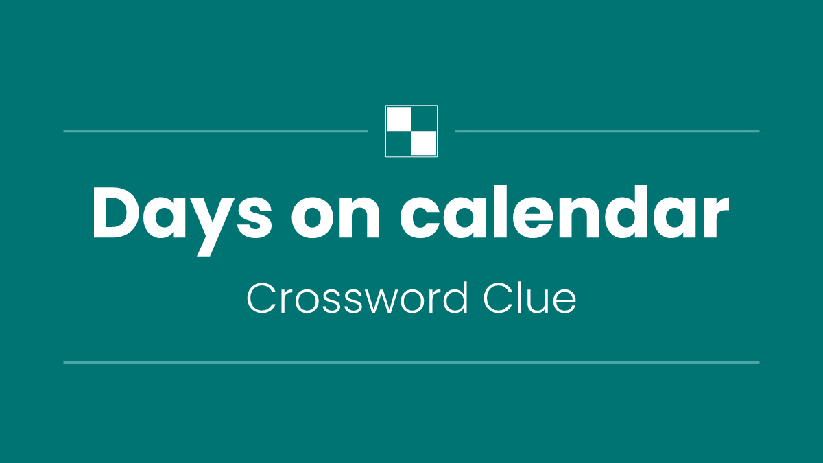 Days on calendar