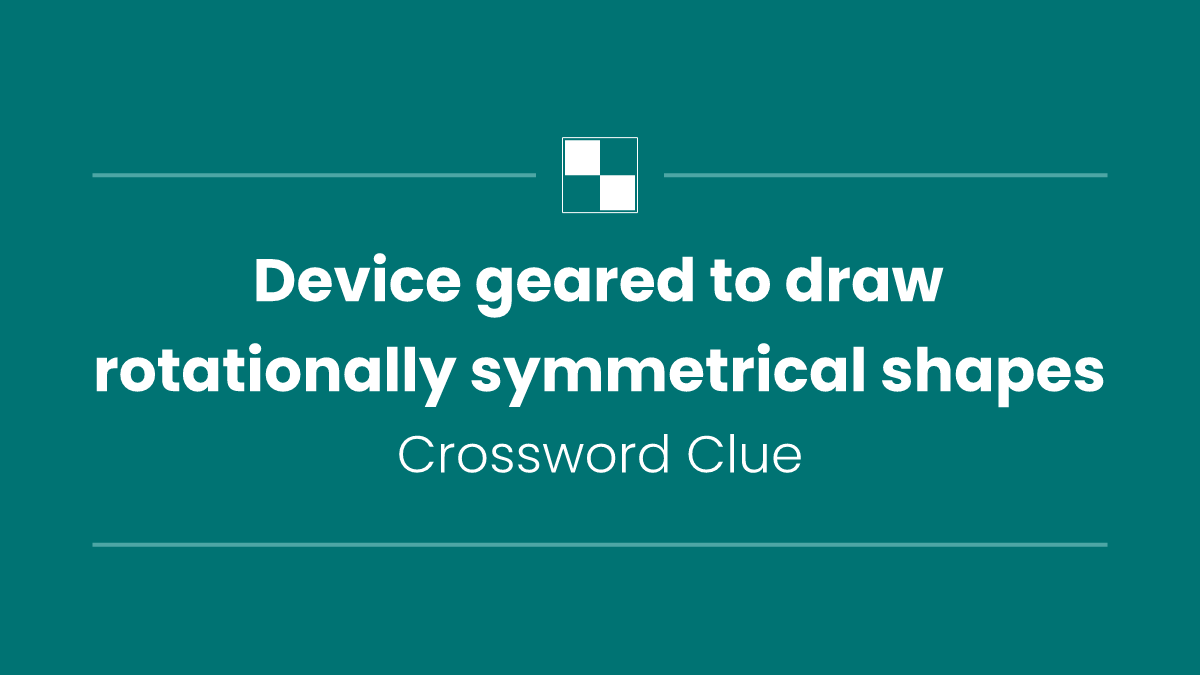 Device geared to draw rotationally symmetrical shapes