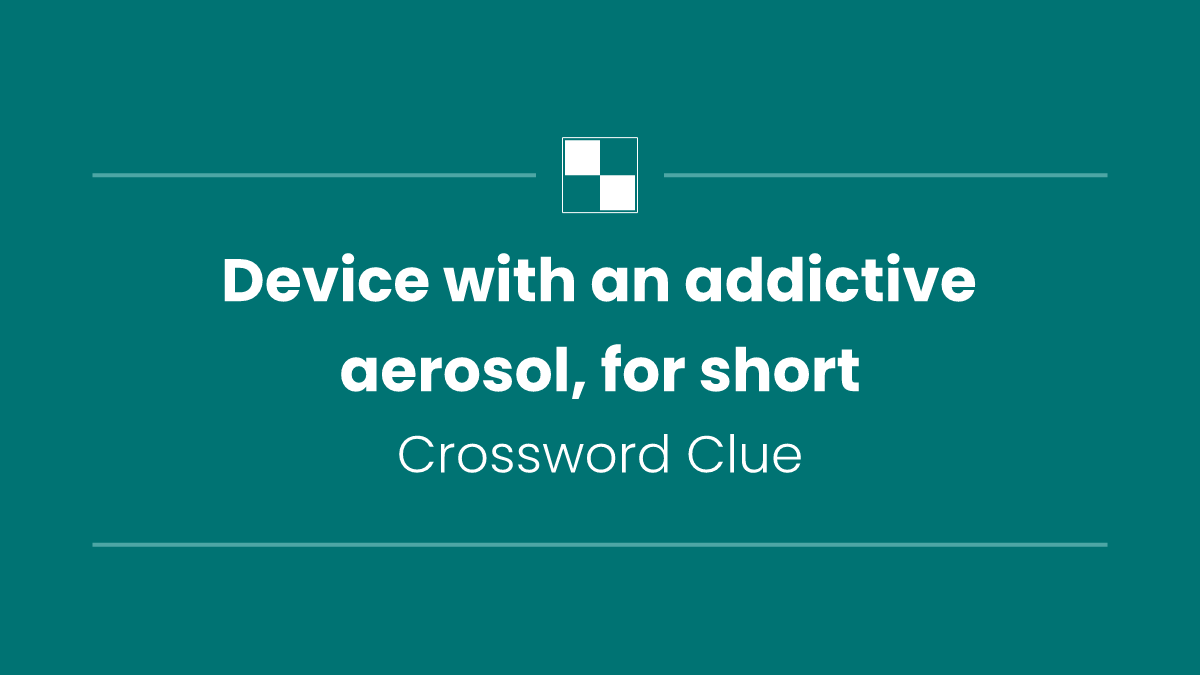 Device with an addictive aerosol, for short