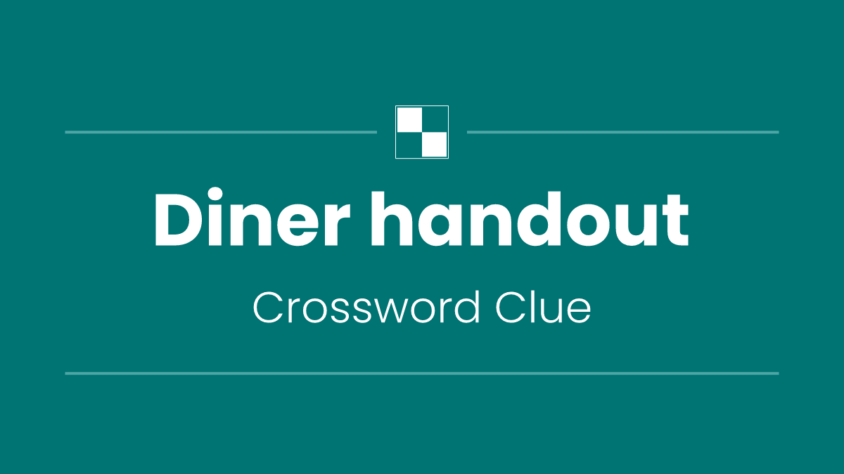 Diner handout