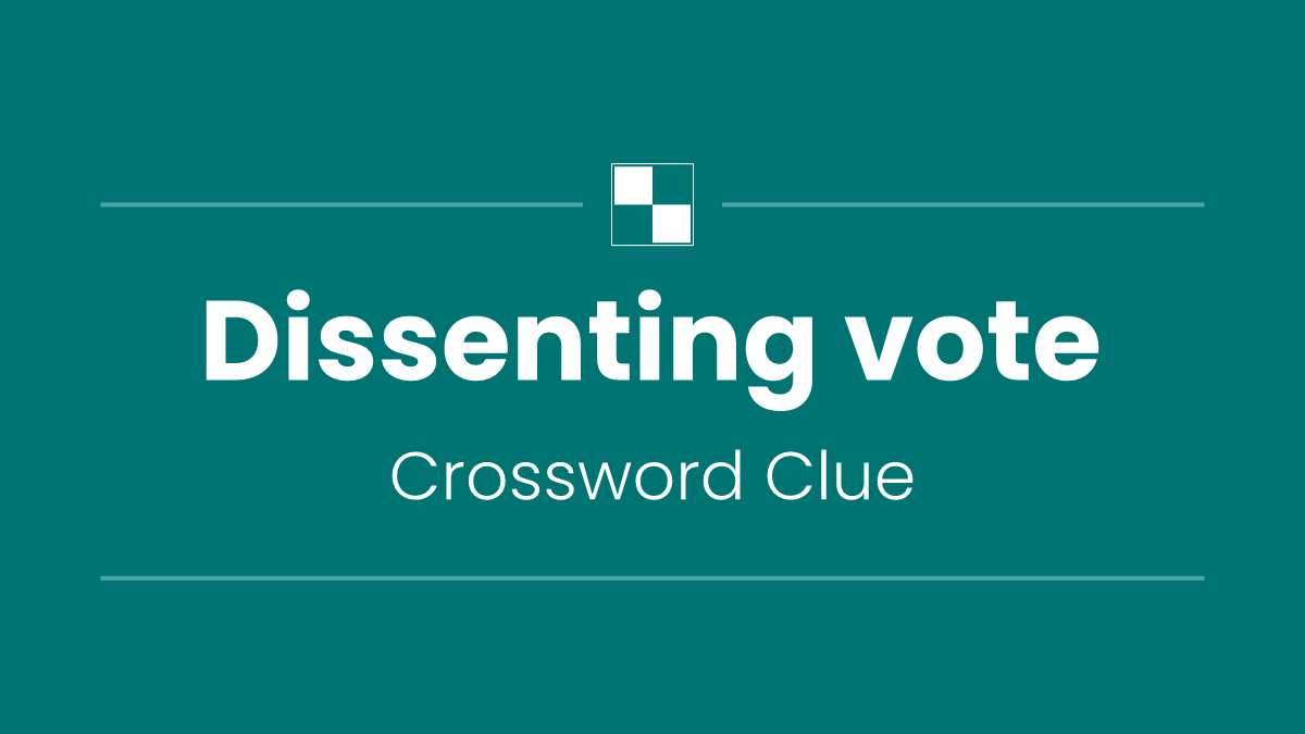 Dissenting vote