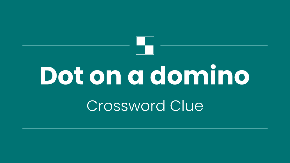 Dot on a domino