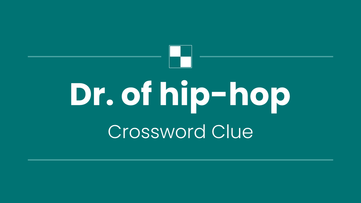 Dr. of hip-hop