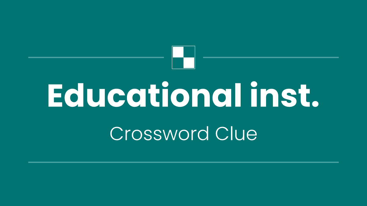Educational inst.
