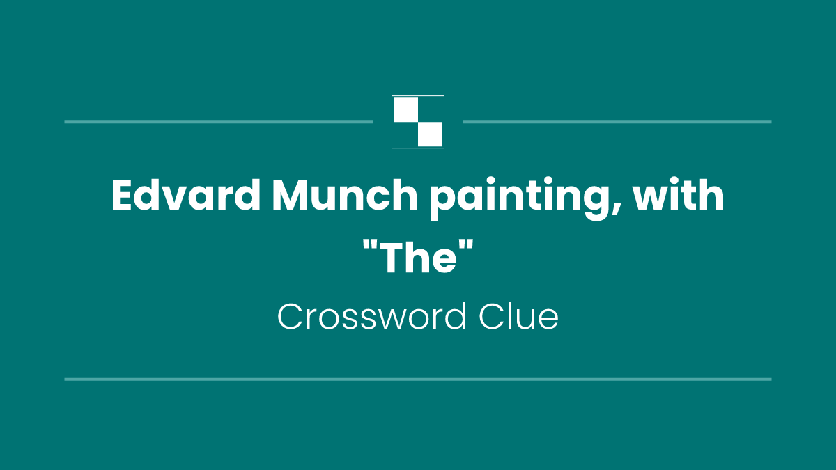 Edvard Munch painting, with "The"