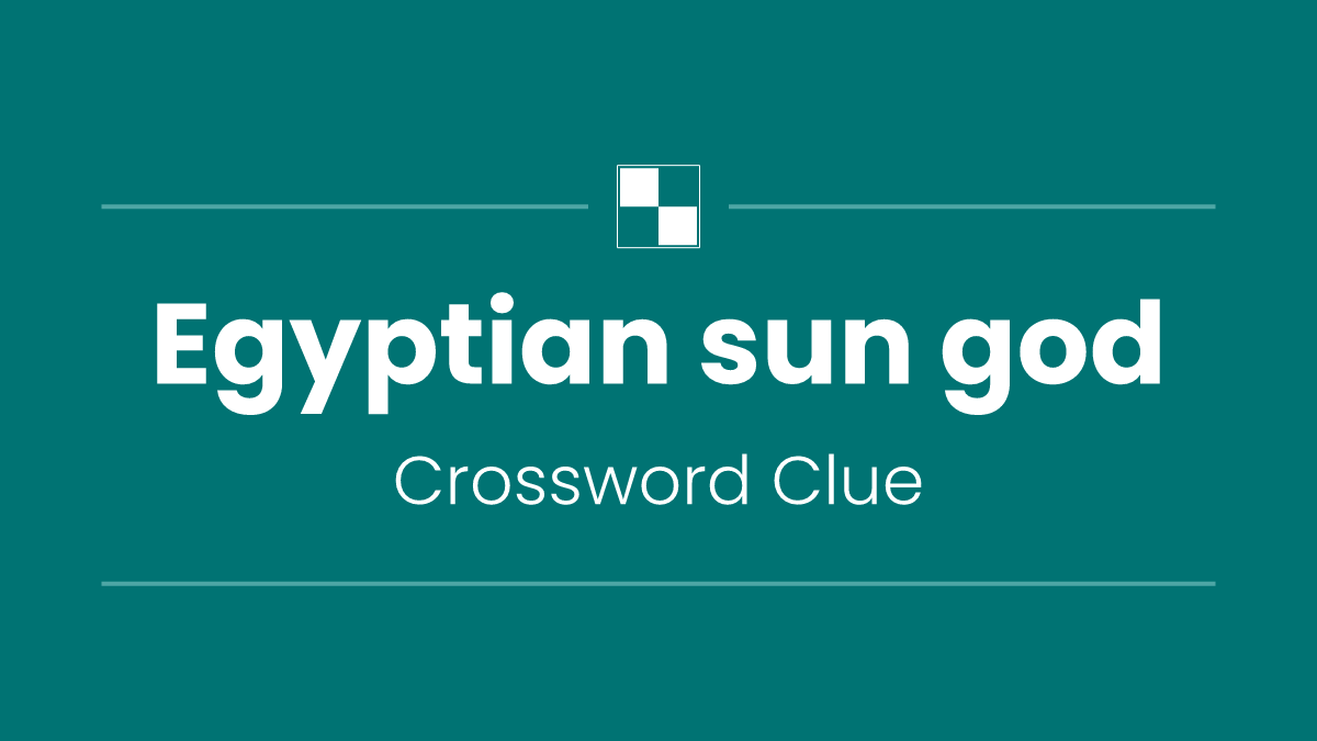 Egyptian sun god