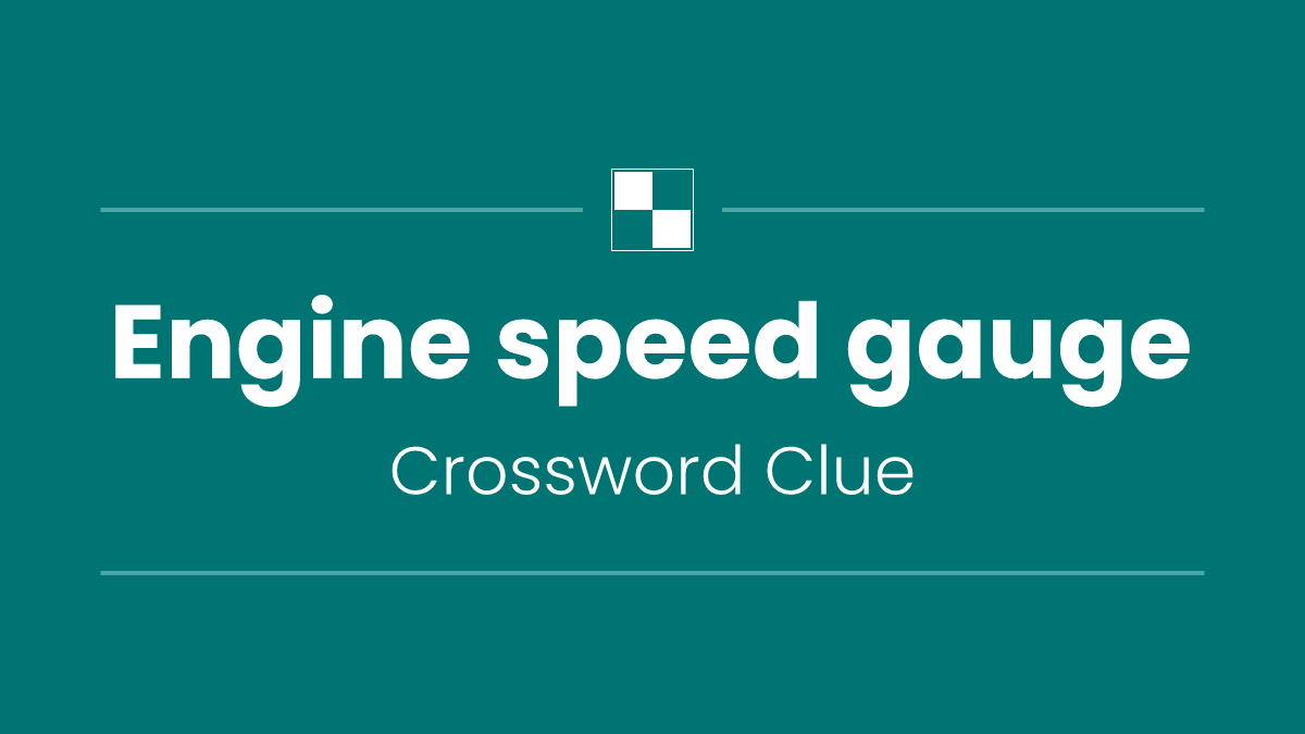 Engine speed gauge