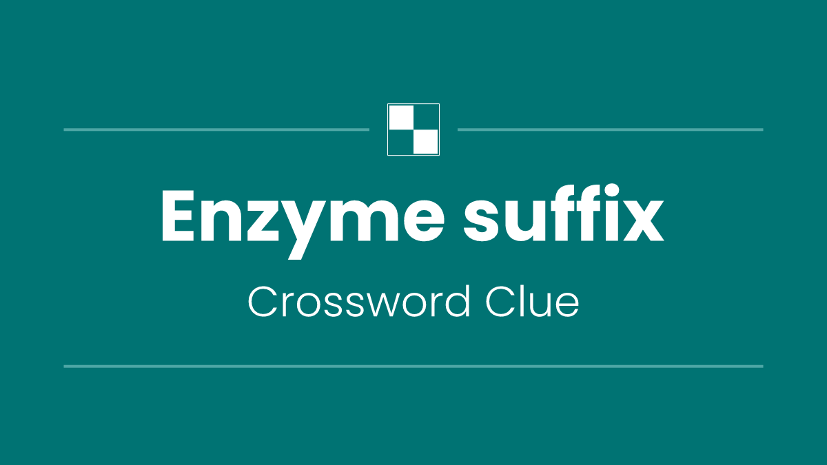Enzyme suffix