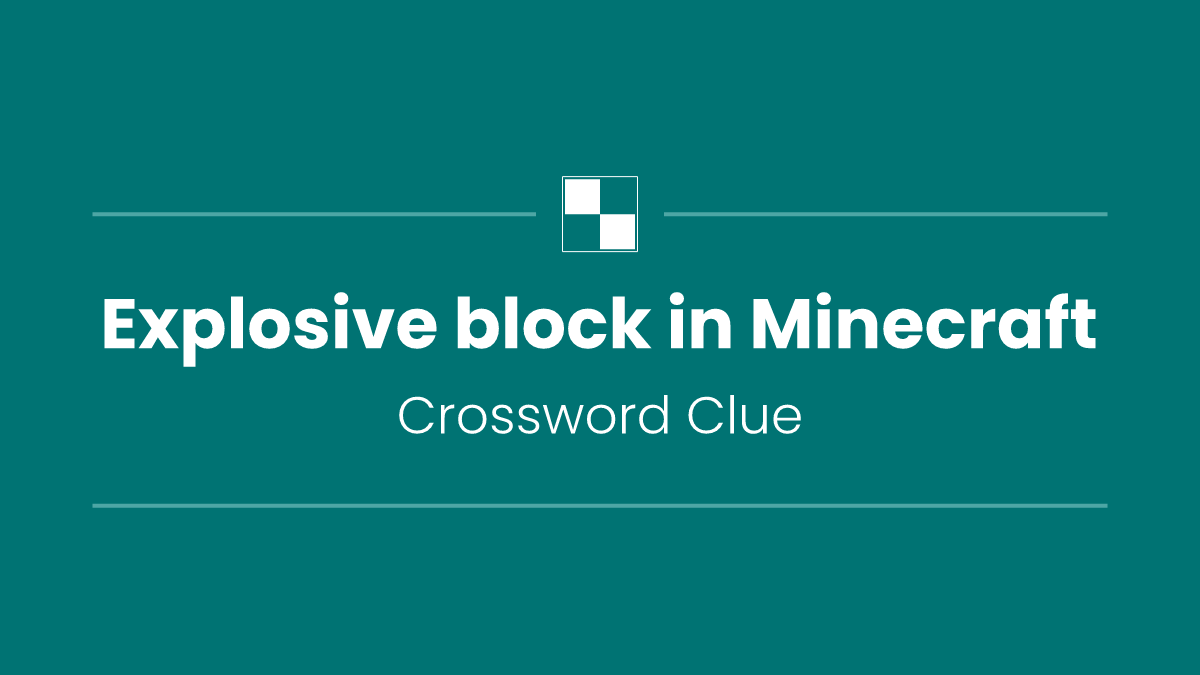 Explosive block in Minecraft