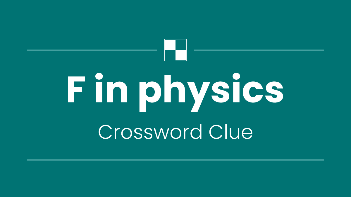 F in physics