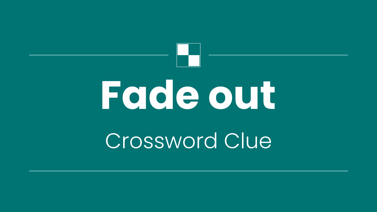 Fade out