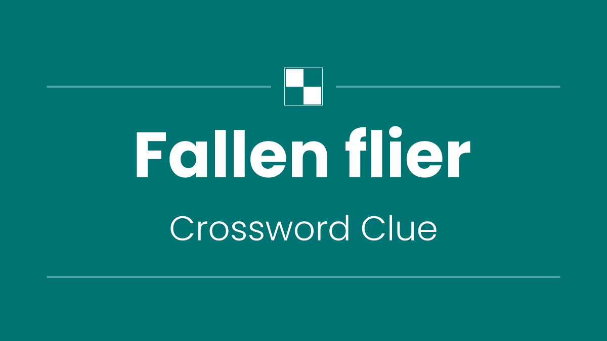 Fallen flier