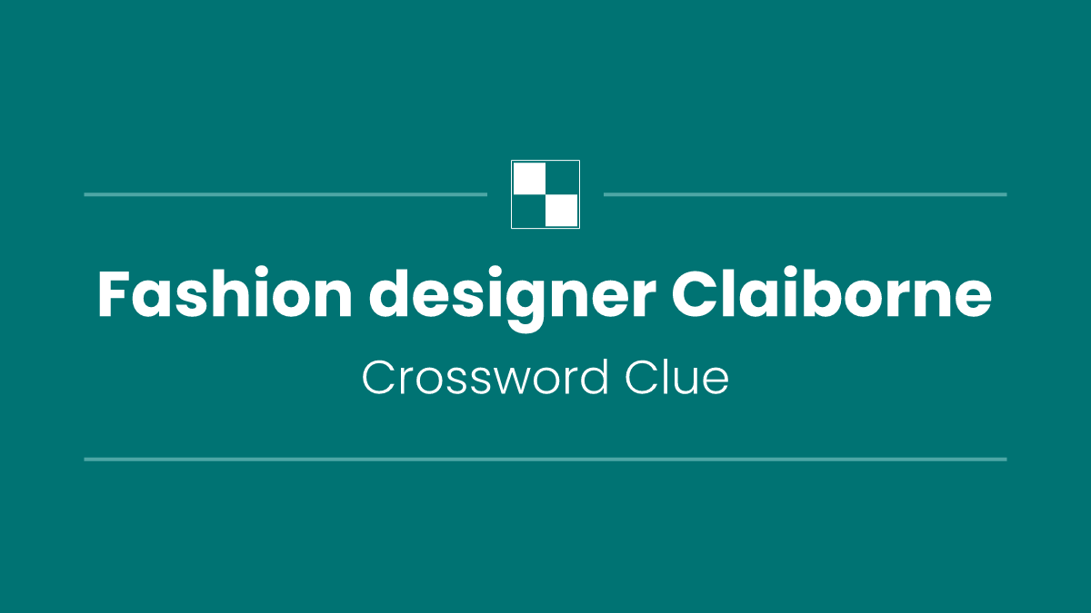 Fashion designer Claiborne