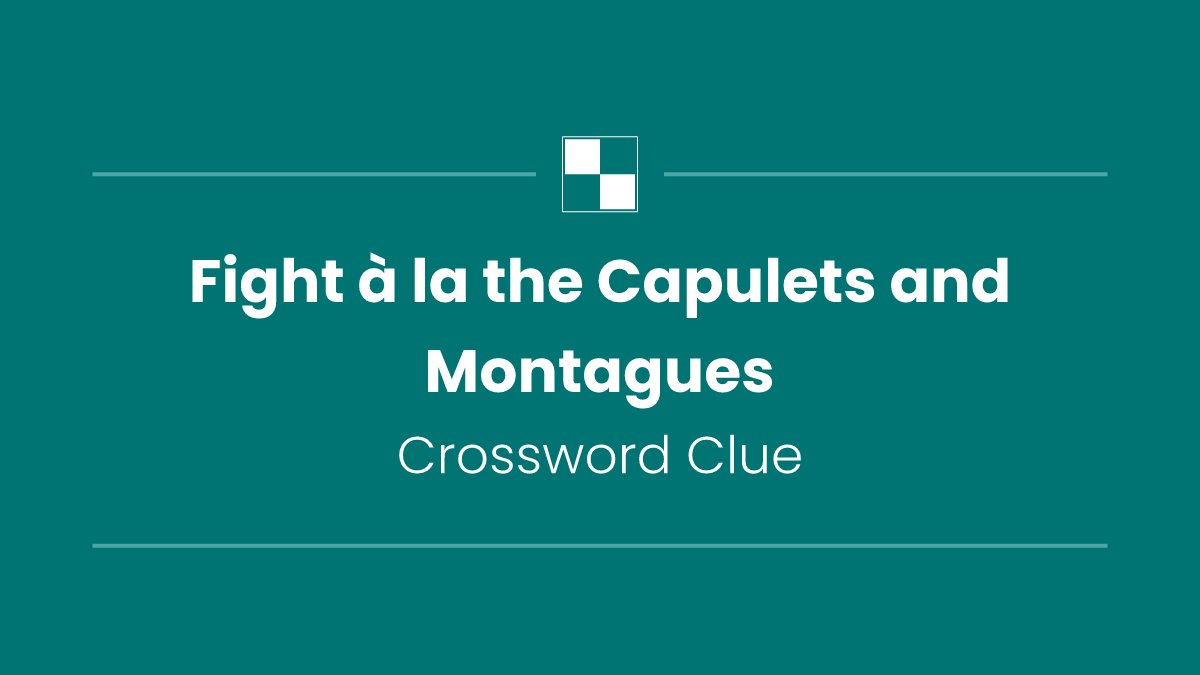 Fight à la the Capulets and Montagues