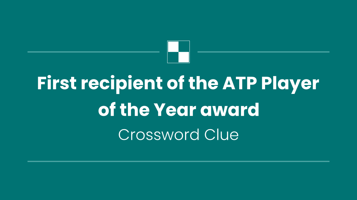 First recipient of the ATP Player of the Year award