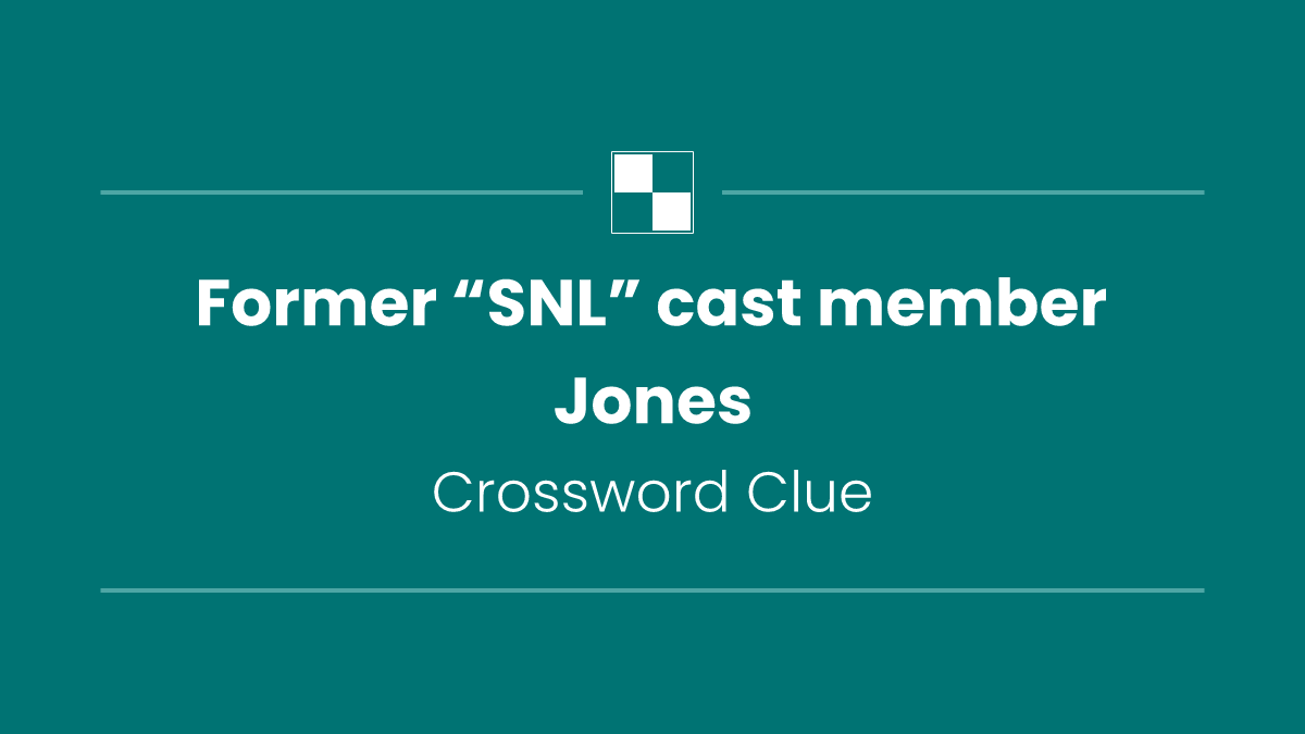 Former “SNL” cast member Jones