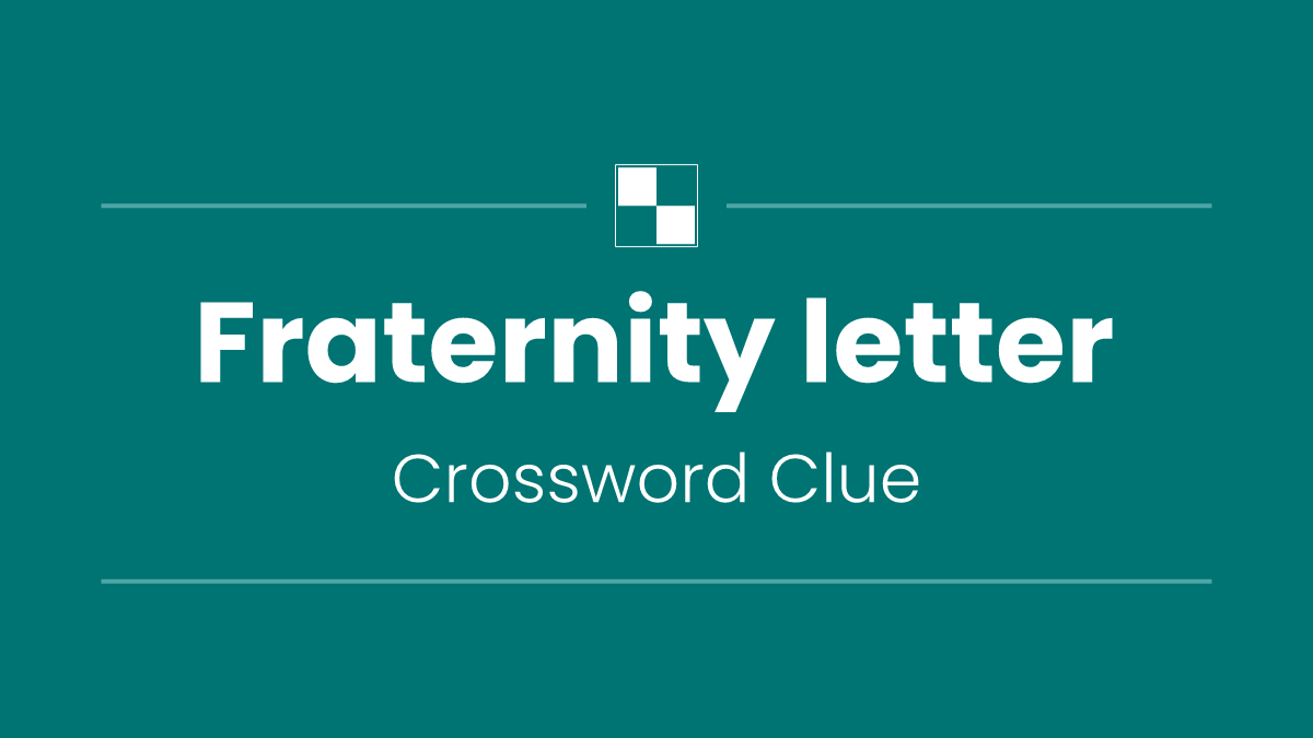 Fraternity letter