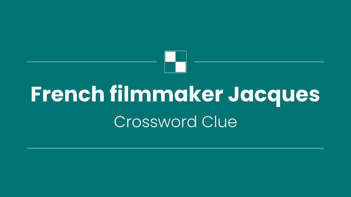French filmmaker Jacques
