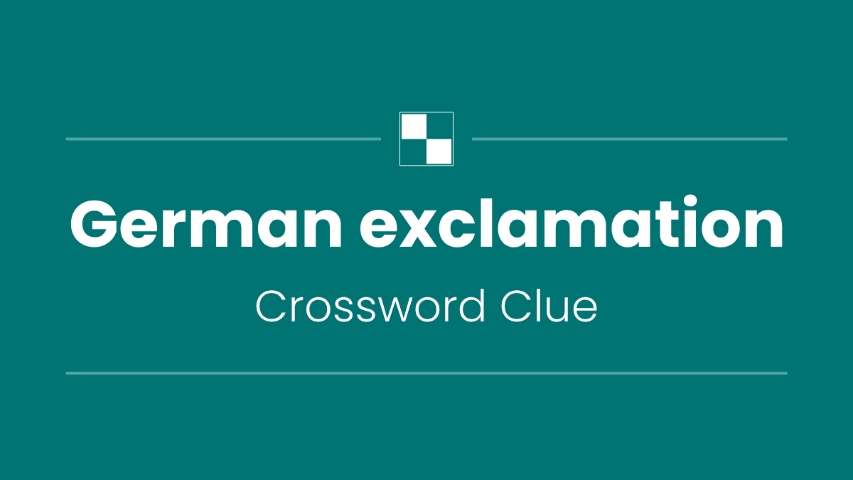 German exclamation