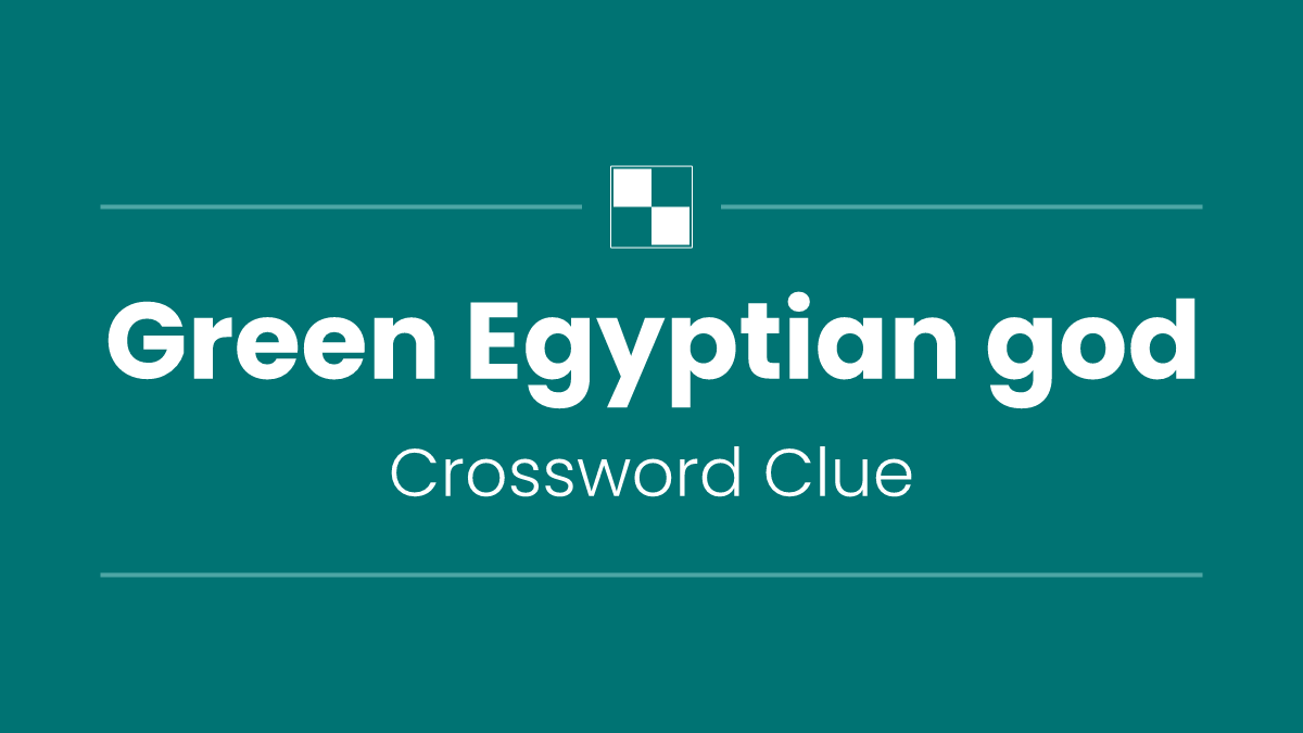 Green Egyptian god