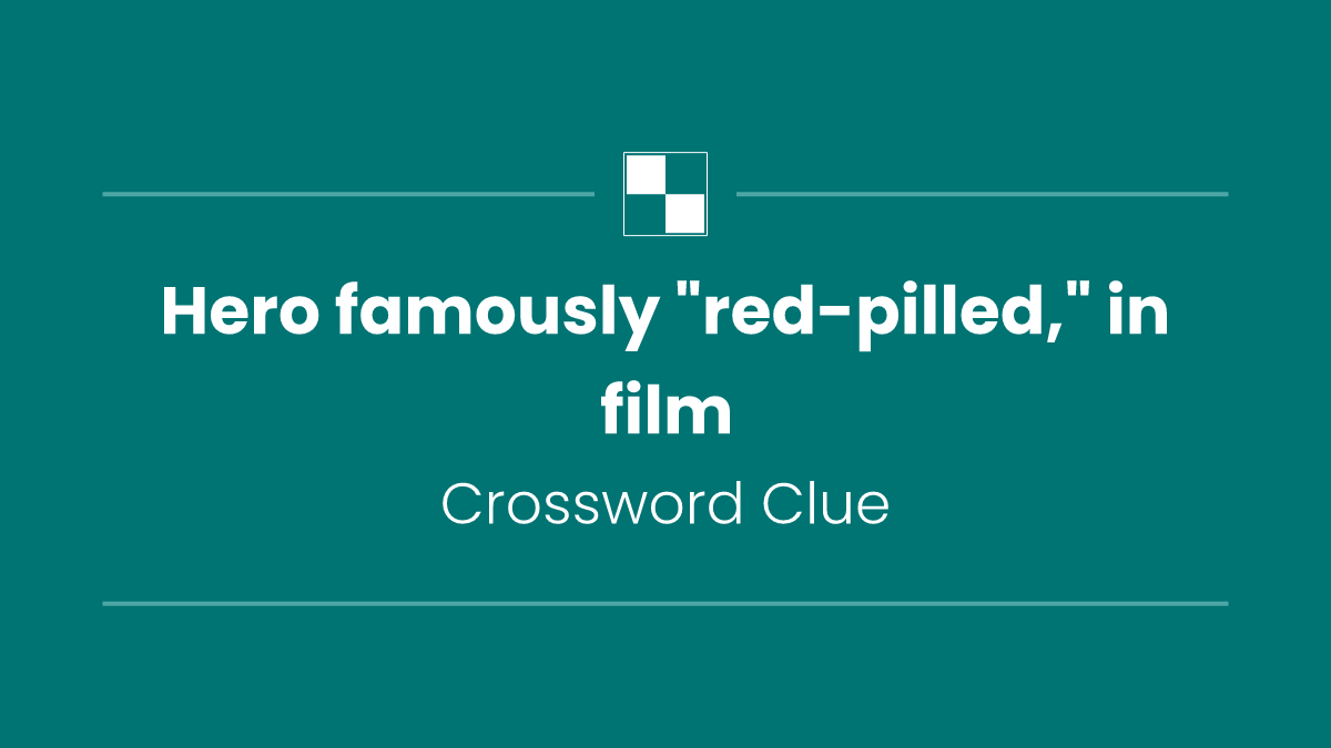 Hero famously "red-pilled," in film