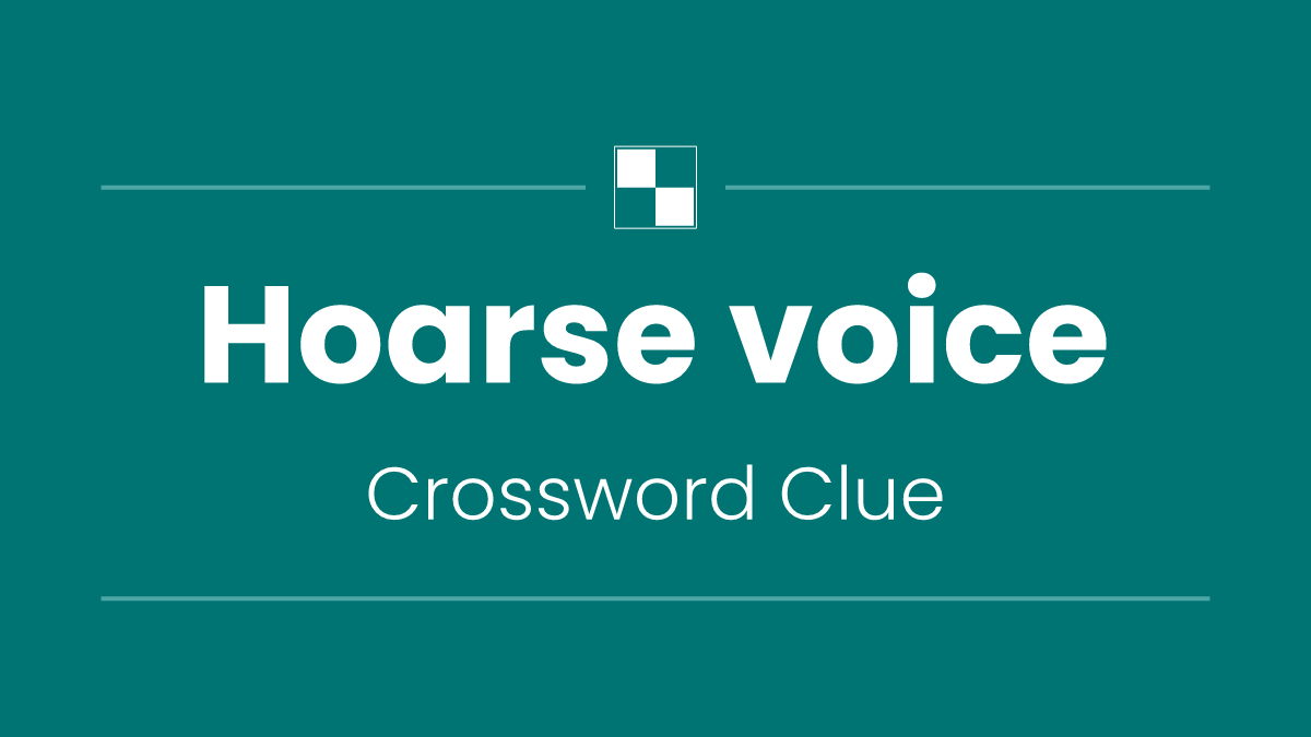 Hoarse voice